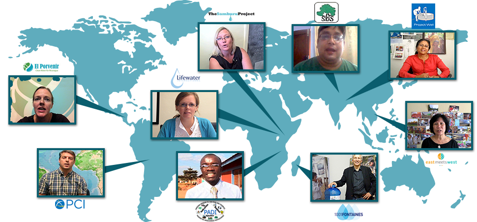 global water project implementers map