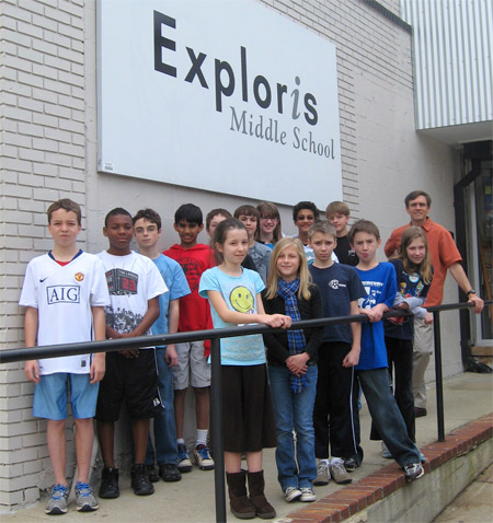 Exploris Middle Schoolers